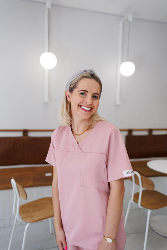 Scrub Top | Soft Rose